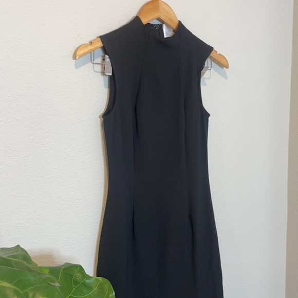 Solace London Klara High-Neck Crepe Dress Size 2 - Picture 9 of 12